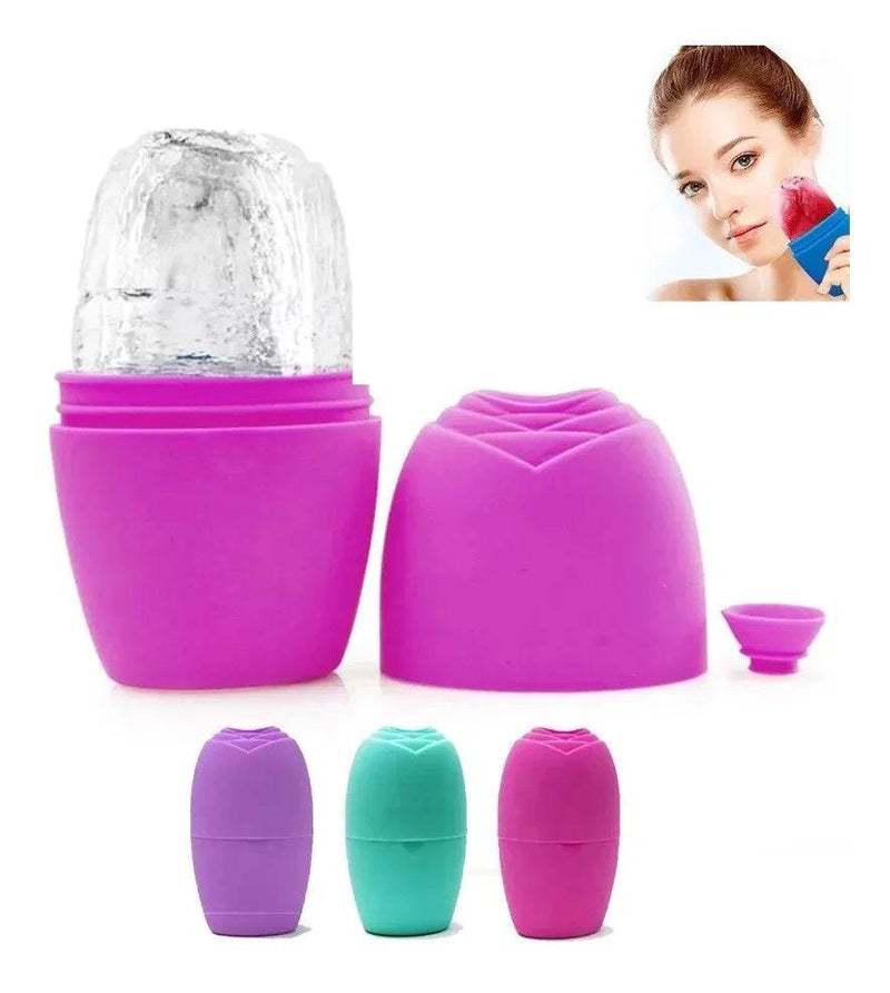 Molde de Silicona Para Hielo Masajeador Facial con Hielo