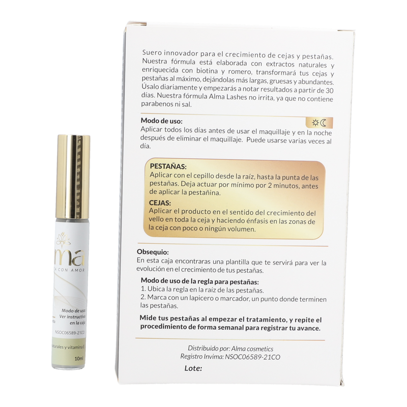 Tratamiento/Sérum para Crecimiento de Cejas y Pestañas - Alma Cosmetics