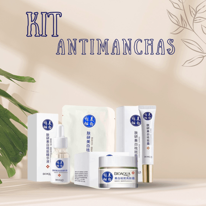 Kit x 4 Rutina Facial Despigmentante | Tratamiento Facial Anti-Manchas y Aclarante - BIOAQUA - Lunaurea | Skincare, Maquillaje, Cosméticos