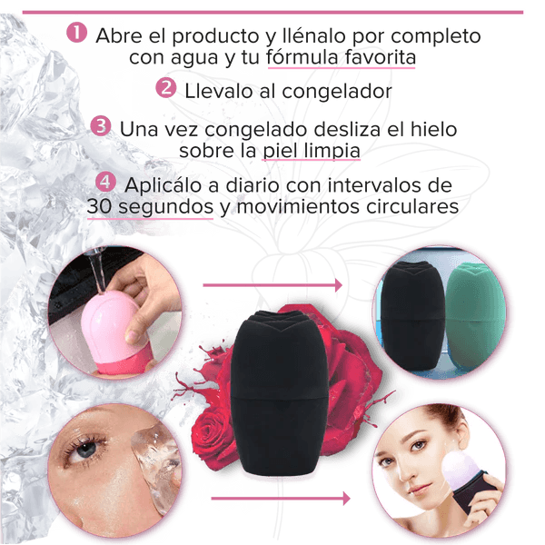 Molde de Silicona Para Hielo | Masajeador Facial con Hielo - Lunaurea | Skincare, Maquillaje, Cosméticos