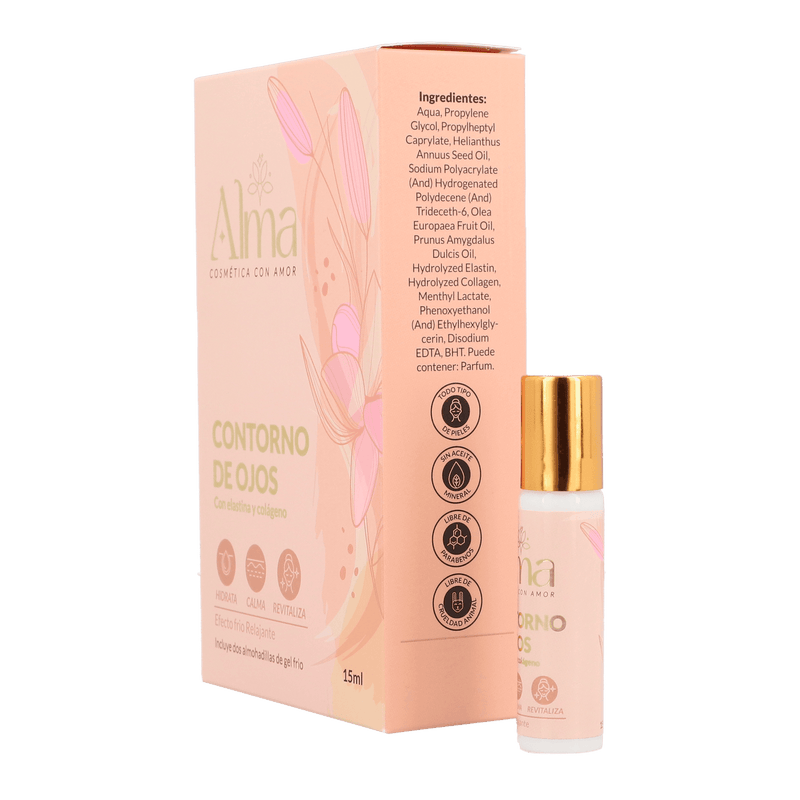 Contorno de Ojos con Elastina y Colágeno - Alma Cosmetics - Lunaurea | Skincare, Maquillaje, Cosméticos