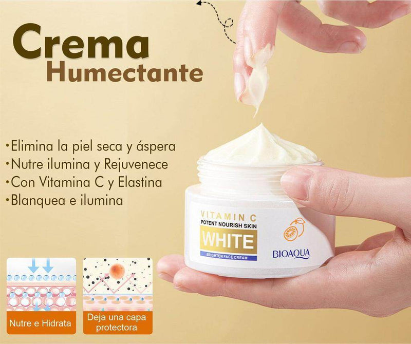 Kit x 5 Rutina Facial Aclarante | Tratamiento Facial Anti-Manchas y Aclarante - BIOAQUA White - Lunaurea | Skincare, Maquillaje, Cosméticos