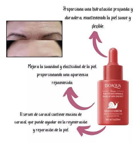Kit x 3 de Sérums/Sueros Faciales: Nicotinamida, Cúrcuma y Baba de Caracol - BIOAQUA