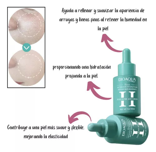 Kit x 3 de Sérums/Sueros Faciales: Retinol, Vitamina C y Ácido Hialurónico - BIOAQUA