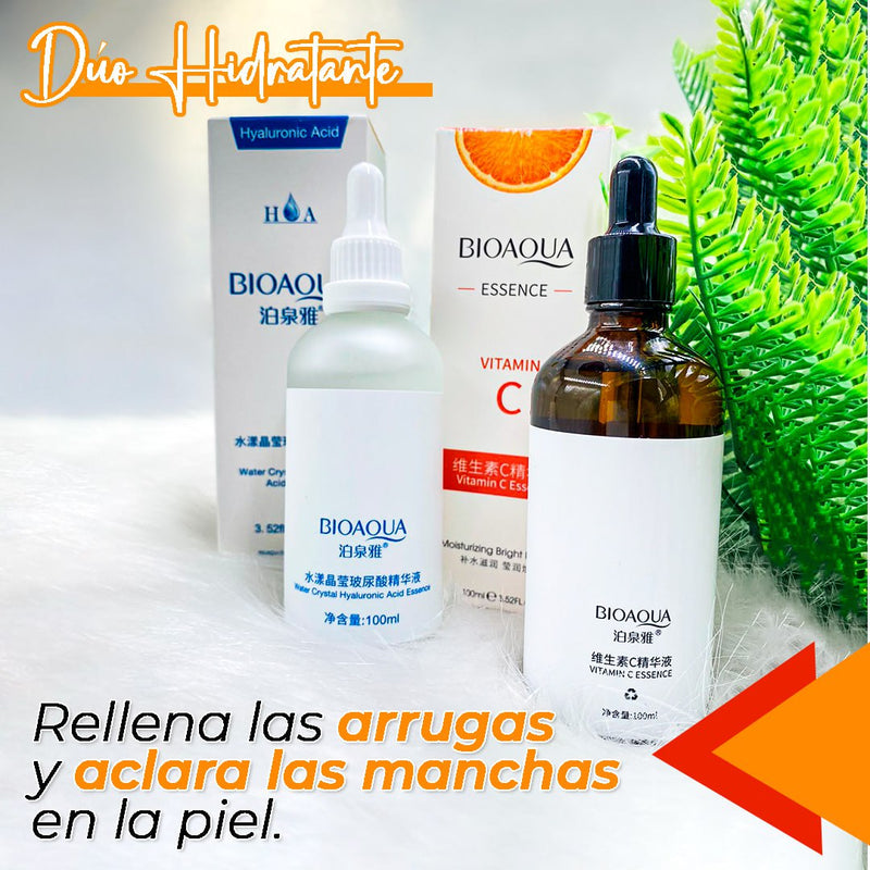 Combo Hidratación Intensiva Anti-Edad Ácido Hialurónico + Vitamina C - BIOAQUA