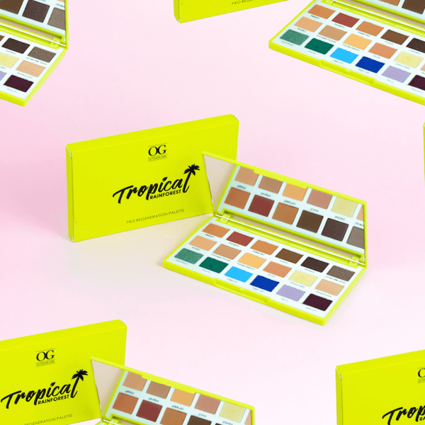Paleta de Sombras Tropical Rainforest x 18 Tonos - Tienda Ellas: Maquillaje y Cosméticos