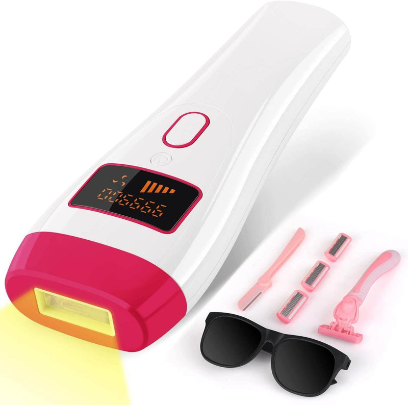 Kit 3 en 1: Depiladora Láser IPL/Luz Pulsada + Gafas de Sol + Rasuradora