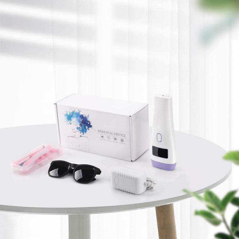 Kit 3 en 1: Depiladora Láser IPL/Luz Pulsada + Gafas de Sol + Rasuradora