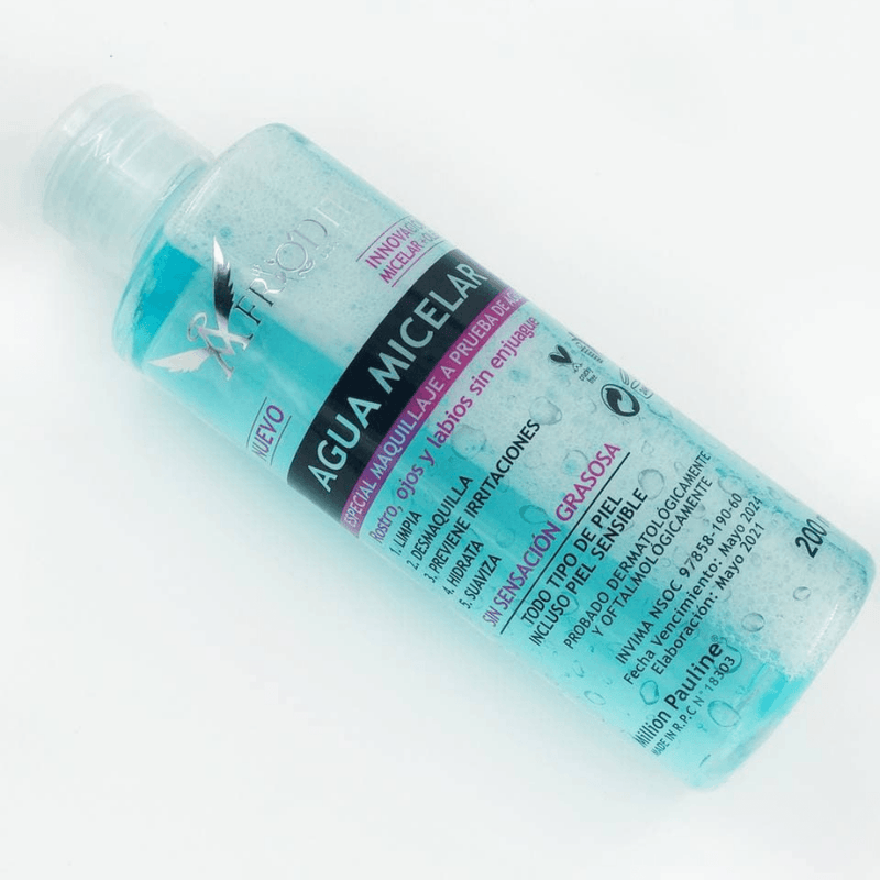 Agua Micelar Desmaquillante Afrodita - Lunaurea | Skincare, Maquillaje, Cosméticos