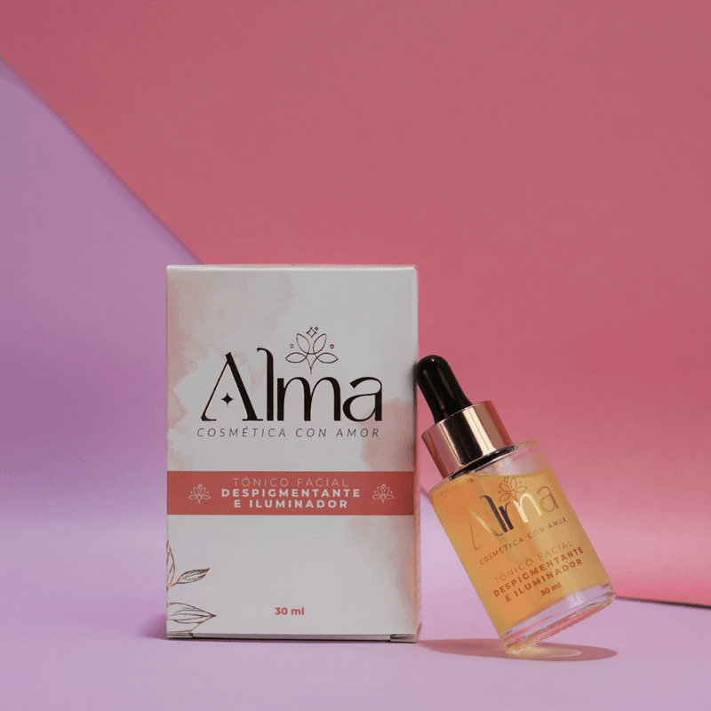 Tónico Facial Despigmentante e Iluminador - Alma Cosmetics