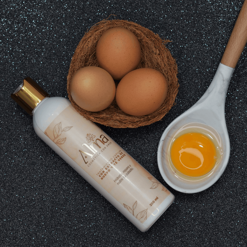 Tratamiento Capilar Con Extracto de Huevo - Alma Cosmetics - Lunaurea | Skincare, Maquillaje, Cosméticos