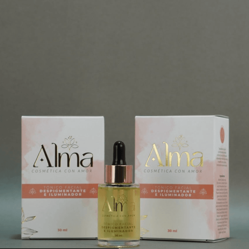 Tónico Facial Despigmentante e Iluminador - Alma Cosmetics