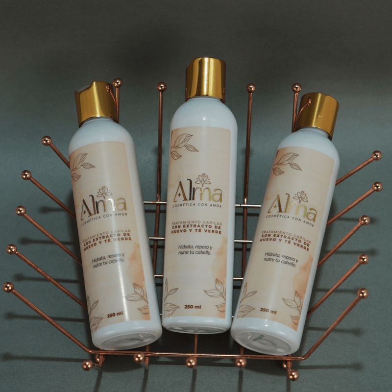 Tratamiento Capilar Con Extracto de Huevo - Alma Cosmetics - Lunaurea | Skincare, Maquillaje, Cosméticos