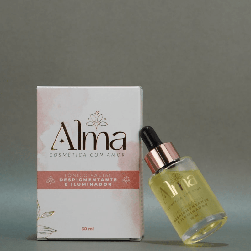Tónico Facial Despigmentante e Iluminador - Alma Cosmetics