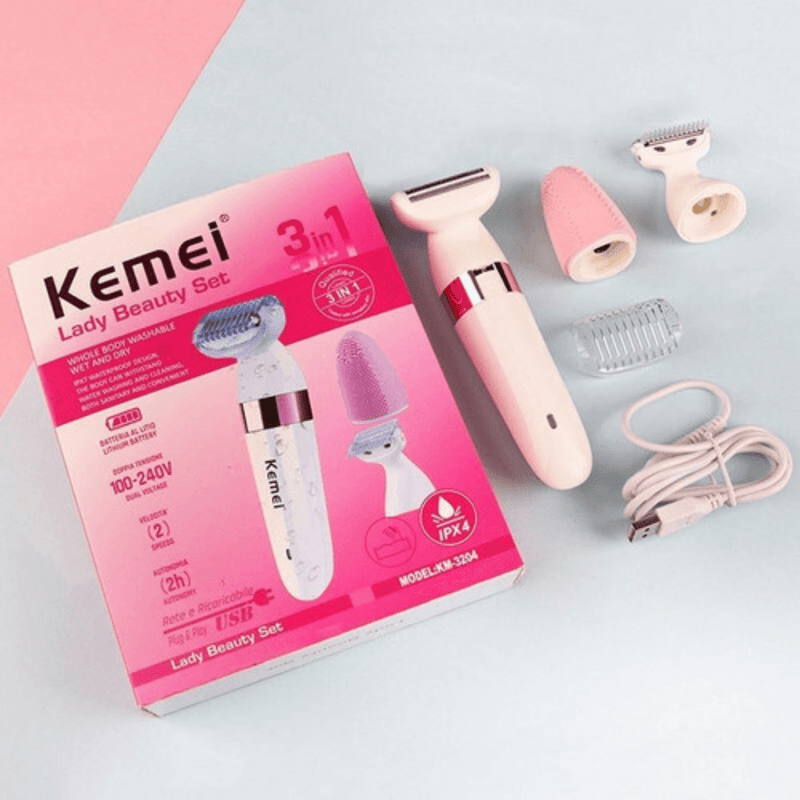 Depiladora 3 en 1 - Kemei - Lunaurea | Skincare, Maquillaje, Cosméticos