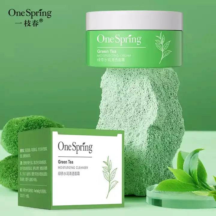 Kit x 3: Tratamiento Facial Hidratante de Té Verde | One Spring - Lunaurea | Skincare, Maquillaje, Cosméticos