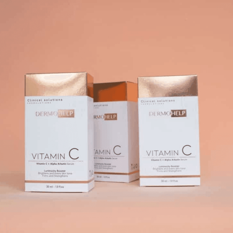 Cuidado Facial y Corporal Combo Ácido Hialurónico + Vitamina C - DERMOHELP