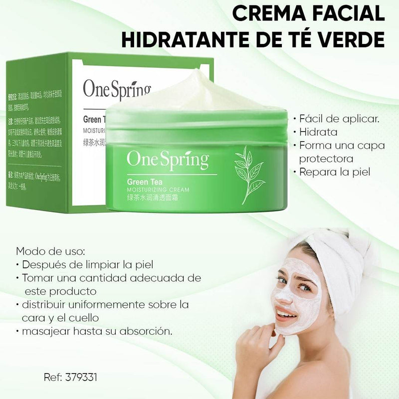 Kit x 3: Tratamiento Facial Hidratante de Té Verde | One Spring - Lunaurea | Skincare, Maquillaje, Cosméticos