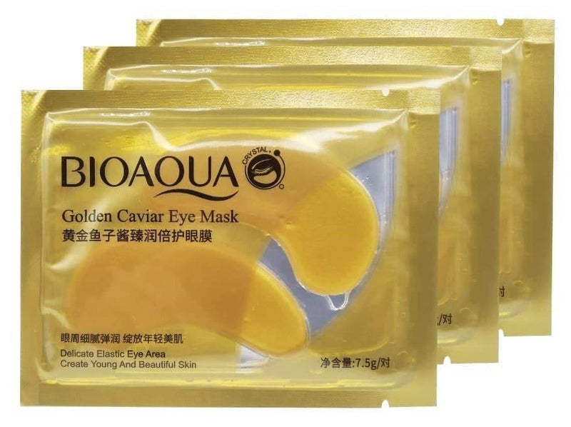 Parches Para Ojos Gold Caviar Eye BioAQUA - Lunaurea | Skincare, Maquillaje, Cosméticos