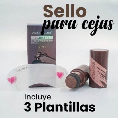 Kit x 2 Sello Para Cejas Con Plantillas | Americolor - Lunaurea | Skincare, Maquillaje, Cosméticos